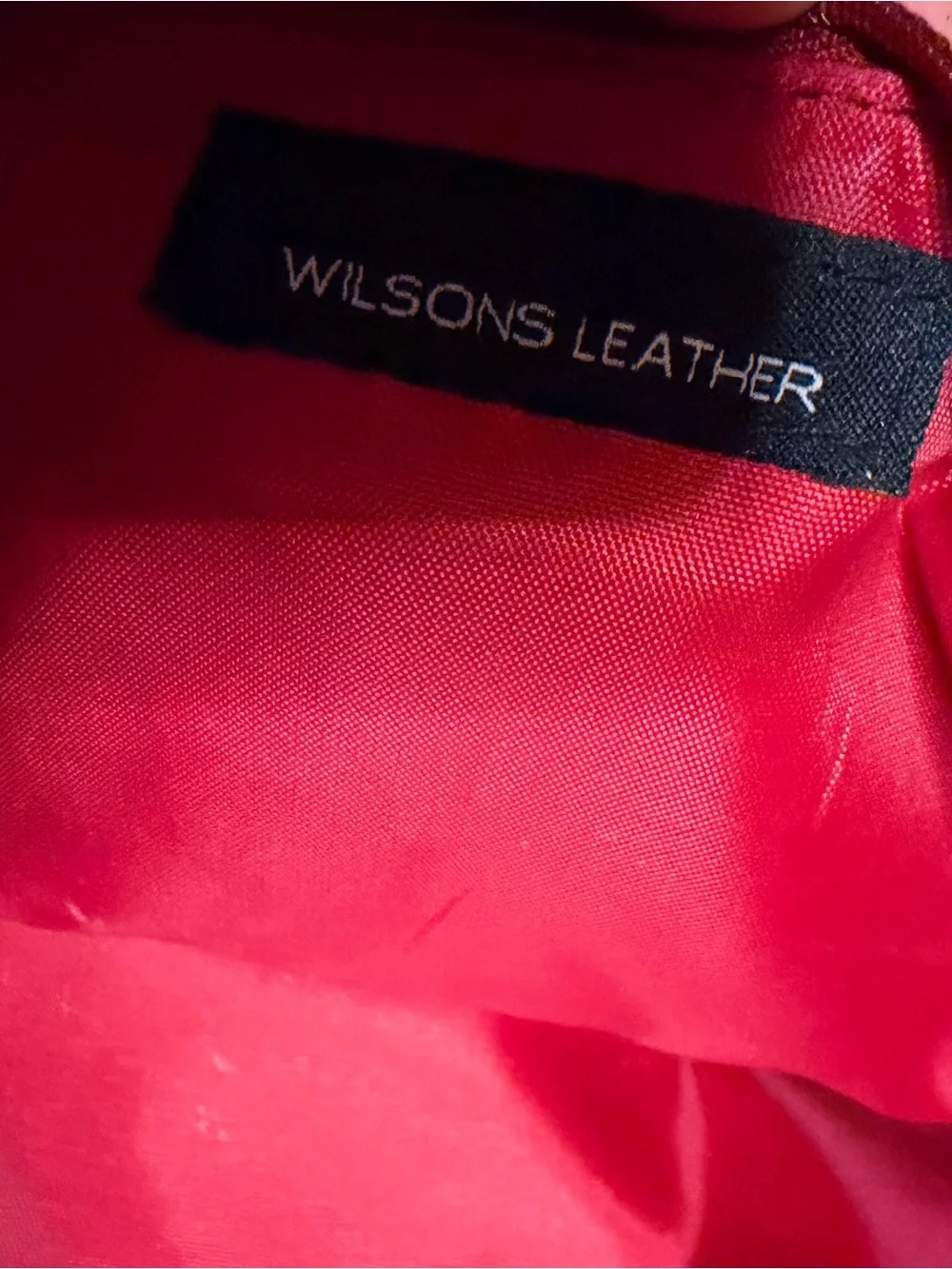 Vintage Wilson’s Leather Women's Red Leather Laptop Tote Bag - Travel / Office